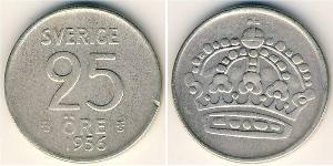 25 Ore 瑞典 銀 