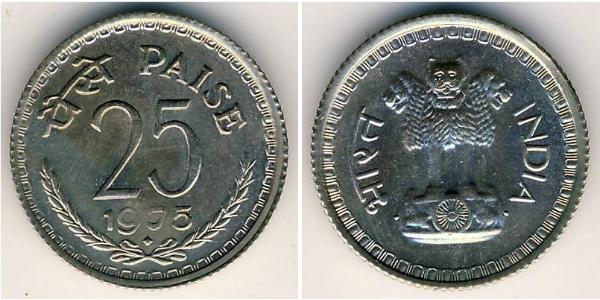 25 Paisa 印度 銅/镍 