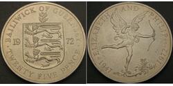 25 Penny Guèrneseyi Argent 
