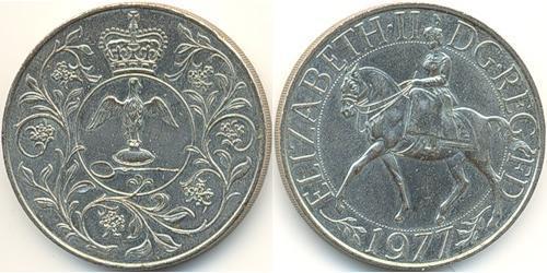 25 Penny Regno Unito (1922-) Argento Elisabetta II (1926-2022)