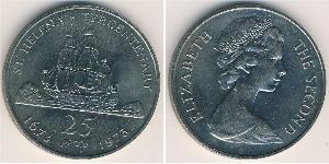 25 Penny  Copper/Nickel Elizabeth II (1926-2022)