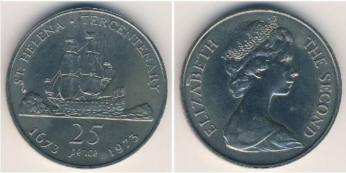 25 Penny  Copper/Nickel Elizabeth II (1926-2022)