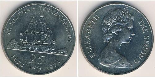 25 Penny  Copper/Nickel Elizabeth II (1926-2022)