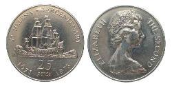 25 Penny St. Helena (1981 - ) Kupfer/Nickel Elizabeth II (1926-2022)