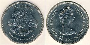 25 Penny St. Helena (1981 - ) Kupfer/Nickel Elizabeth II (1926-2022)