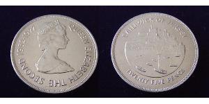 25 Penny Jersey Níquel/Cobre Isabel II (1926-2022)