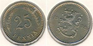 25 Penny Finlandia (1917 - ) Rame/Nichel 