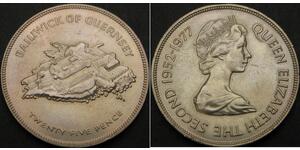 25 Penny Guernsey  Elizabeth II (1926-2022)