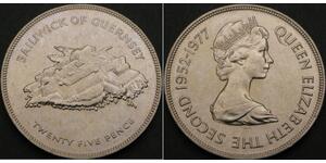 25 Penny Guèrneseyi  Elizabeth II (1926-2022)