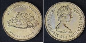 25 Penny Guèrneseyi  Elizabeth II (1926-2022)