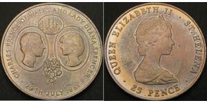 25 Penny 圣赫勒拿岛  