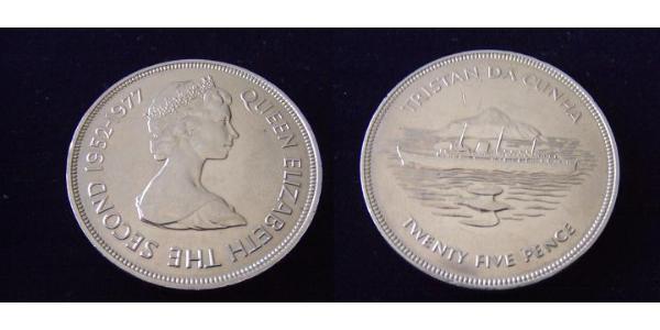 25 Penny 特里斯坦-达库尼亚  伊丽莎白二世 (1926-2022)
