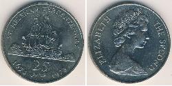 25 Penny  镍/銅 伊丽莎白二世 (1926-2022)