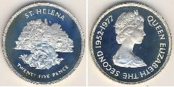 25 Penny 圣赫勒拿岛 镍/銅 伊丽莎白二世 (1926-2022)