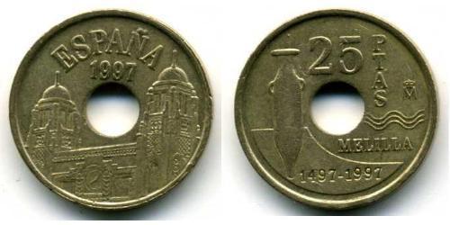 25 Peseta Regno di Spagna (1976 - ) Alluminio/Bronzo 