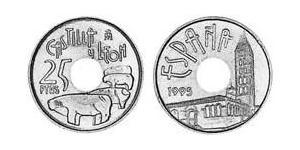 25 Peseta Royaume d’Espagne (1976 - ) Bronze/Aluminium Juan Carlos I (1938 - )