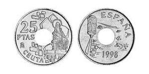25 Peseta Royaume d’Espagne (1976 - ) Bronze/Aluminium 