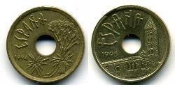 25 Peseta Kingdom of Spain (1976 - ) Bronze/Nickel 