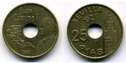 25 Peseta Regno di Spagna (1976 - ) Bronzo/Nichel Juan Carlos I (1938 - )