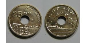 25 Peseta Regno di Spagna (1976 - ) Bronzo/Nichel Juan Carlos I (1938 - )