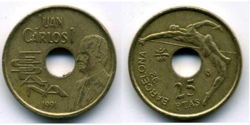 25 Peseta Regno di Spagna (1976 - ) Bronzo/Nichel Juan Carlos I (1938 - )