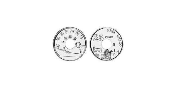 25 Peseta Regno di Spagna (1976 - ) Bronzo/Nichel Juan Carlos I (1938 - )