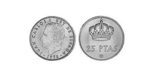 25 Peseta Royaume d’Espagne (1976 - ) Cuivre/Nickel Juan Carlos I (1938 - )