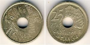 25 Peseta Reino de España (1976 - ) Kupfer/Nickel 