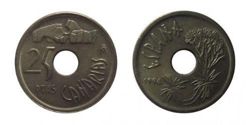 25 Peseta 西班牙 青铜/铝 胡安·卡洛斯一世 (1938 - )