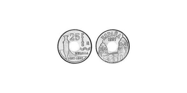 25 Peseta 西班牙 青铜/铝 