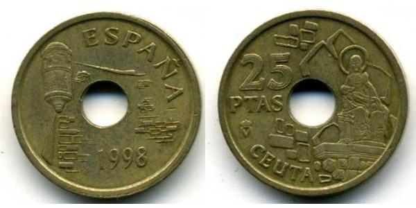 25 Peseta 西班牙 青铜/铝 