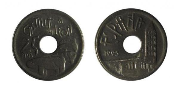 25 Peseta 西班牙 青铜/铝 胡安·卡洛斯一世 (1938 - )