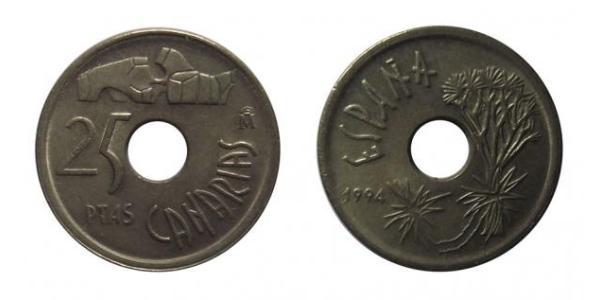25 Peseta 西班牙 青铜/铝 胡安·卡洛斯一世 (1938 - )