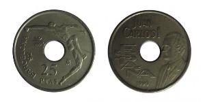 25 Peseta 西班牙 青铜/镍 胡安·卡洛斯一世 (1938 - )