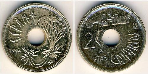 25 Peseta 西班牙 青铜/镍 