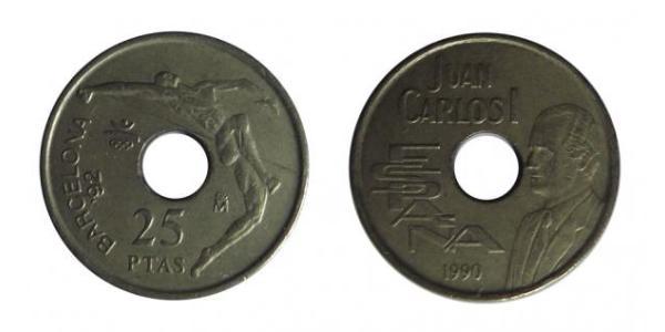 25 Peseta 西班牙 青铜/镍 胡安·卡洛斯一世 (1938 - )