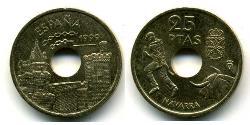 25 Peseta 西班牙 黃銅/镍 