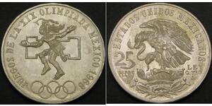 25 Peso Mexique (1867 - ) Argent 