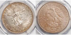 25 Peso Mexique (1867 - ) Argent 