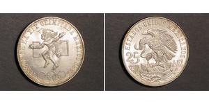 25 Peso Mexique (1867 - ) Argent 