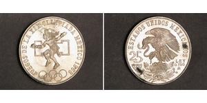 25 Peso Mexique (1867 - ) Argent 