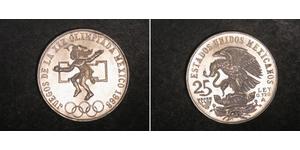 25 Peso Mexique (1867 - ) Argent 