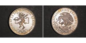25 Peso Mexique (1867 - ) Argent 
