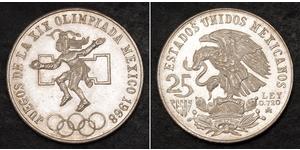 25 Peso Mexique (1867 - ) Argent 