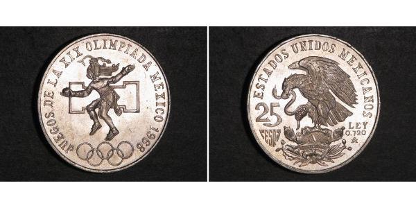 25 Peso Mexique (1867 - ) Argent 