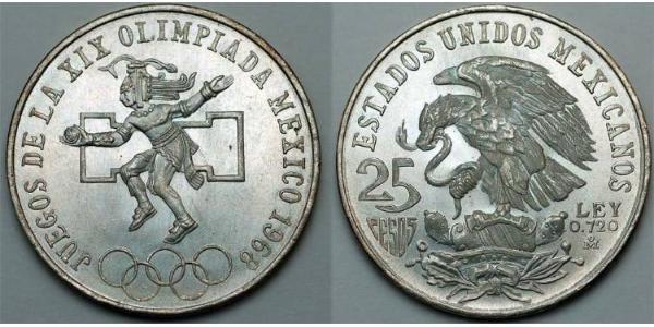 25 Peso Mexique (1867 - ) Argent 
