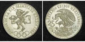 25 Peso Messico (1867 - ) Argento 