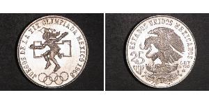 25 Peso Messico (1867 - ) Argento 