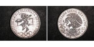 25 Peso Messico (1867 - ) Argento 