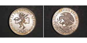 25 Peso Messico (1867 - ) Argento 